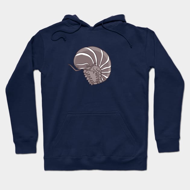 Zebra Isopod Or Zebra Pillbug - Armadillidium Maculatum Hoodie by anacecilia